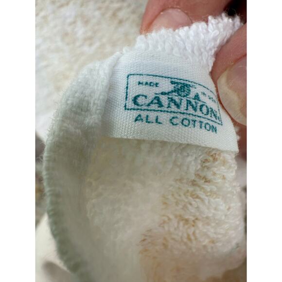 Vintage cannon yellow and gold rose bath towel - Picture 3 of 12